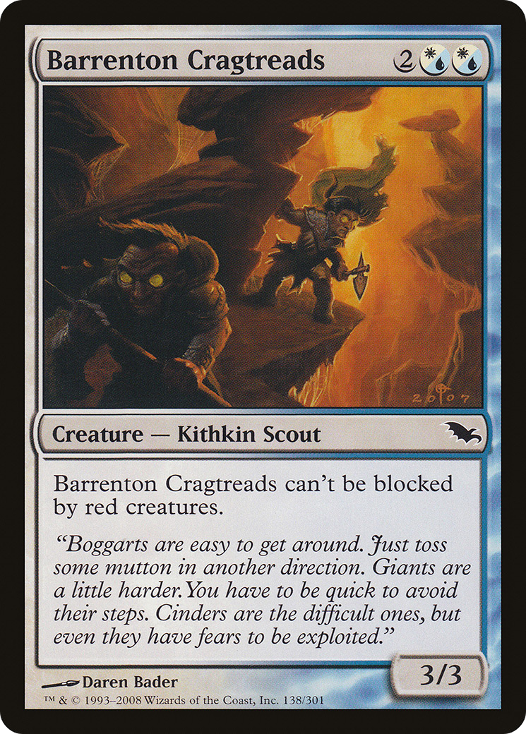 Barrenton Cragtreads (SHM-138) - Shadowmoor - Premium MTG Single from Wizards of the Coast - Just $0.25! Shop now at Game Crave Tournament Store