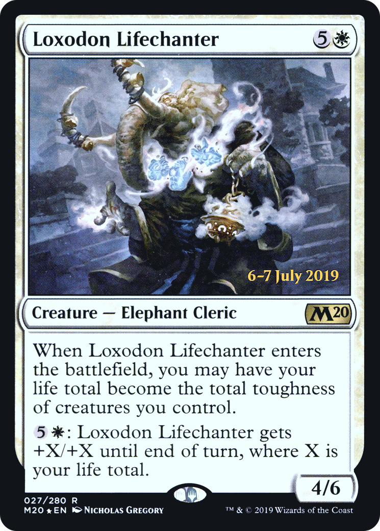 Loxodon Lifechanter (PM20-27S) - Core Set 2020 Promos Foil - Premium MTG Single from Wizards of the Coast - Just $0.12! Shop now at Game Crave Tournament Store