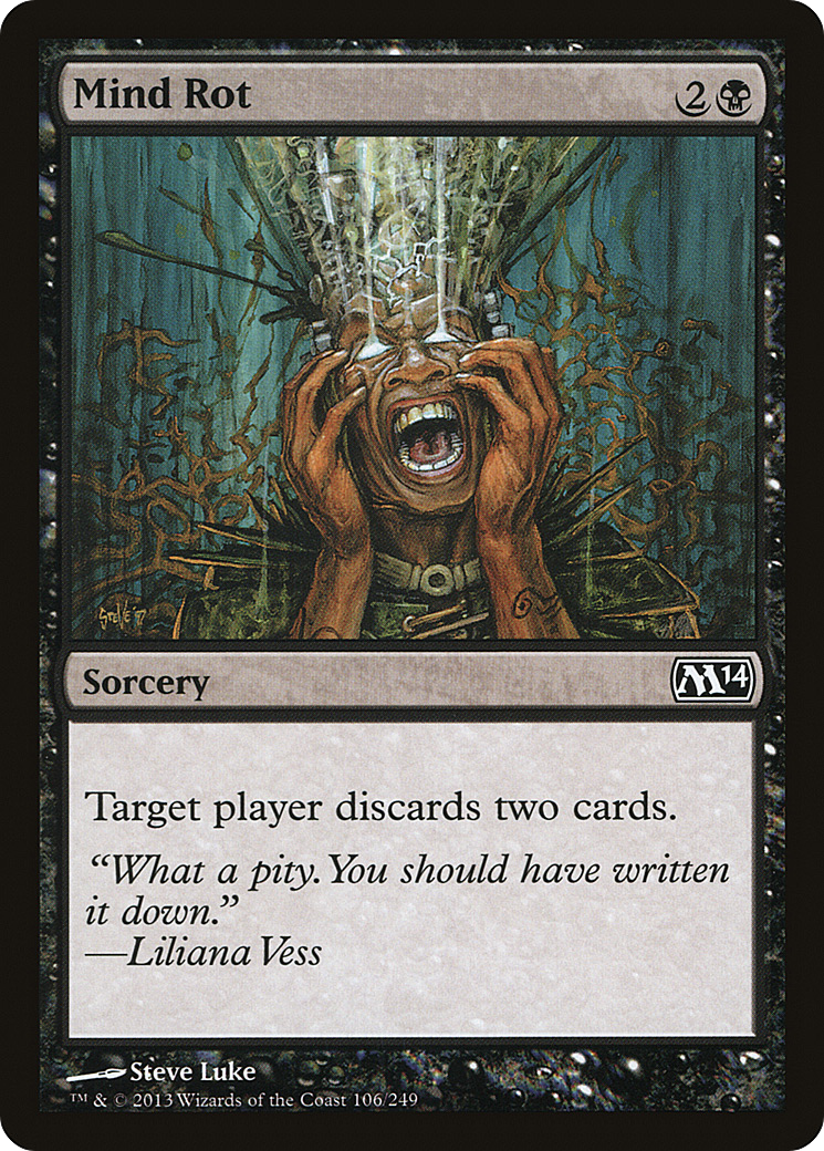 Mind Rot (M14-106) - Magic 2014 Foil - Premium MTG Single from Wizards of the Coast - Just $0.08! Shop now at Game Crave Tournament Store