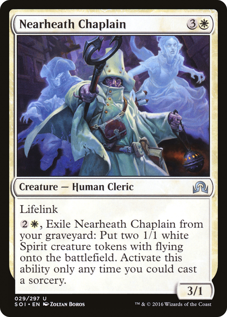 Nearheath Chaplain (SOI-029) - Shadows over Innistrad - Premium MTG Single from Wizards of the Coast - Just $0.08! Shop now at Game Crave Tournament Store