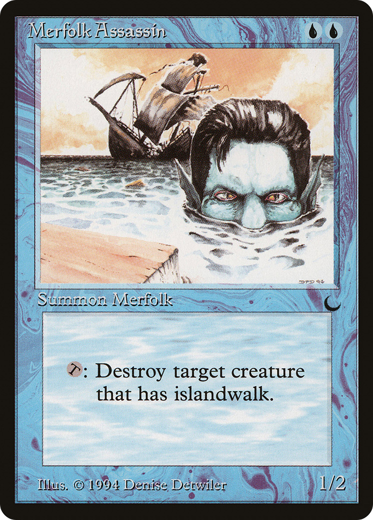 Merfolk Assassin (DRK-032) - The Dark - Premium MTG Single from Wizards of the Coast - Just $0.45! Shop now at Game Crave Tournament Store