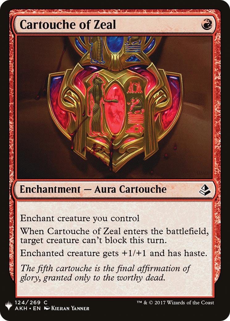 Cartouche of Zeal (MB1-881) - Mystery Booster - Premium MTG Single from Wizards of the Coast - Just $0.08! Shop now at Game Crave Tournament Store