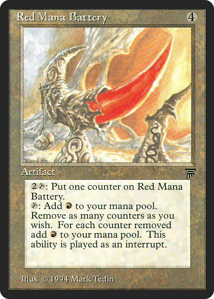 Red Mana Battery (LEG-291) - Legends - Premium MTG Single from Wizards of the Coast - Just $0.91! Shop now at Game Crave Tournament Store