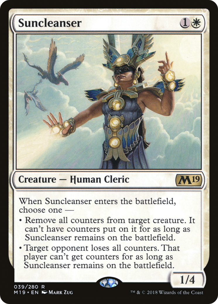 Suncleanser (M19-039) - Core Set 2019 - Premium MTG Single from Wizards of the Coast - Just $0.11! Shop now at Game Crave Tournament Store