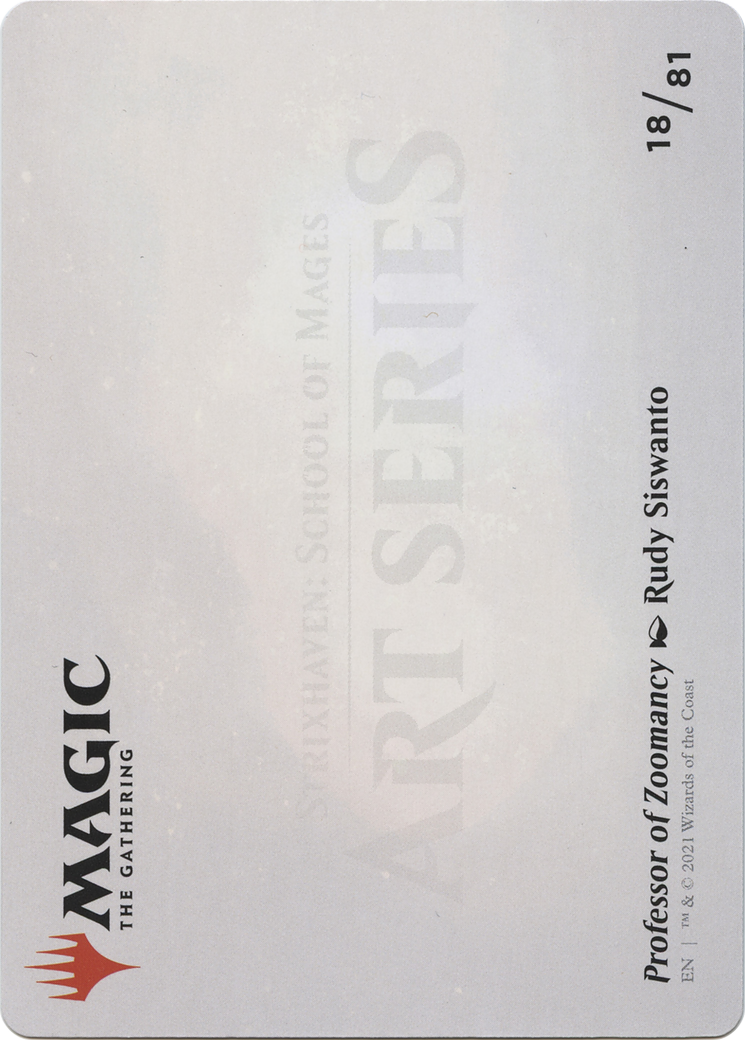 Professor of Zoomancy // Professor of Zoomancy (ASTX-018) - Strixhaven Art Series (Borderless) - Premium MTG Single from Wizards of the Coast - Just $0! Shop now at Game Crave Tournament Store