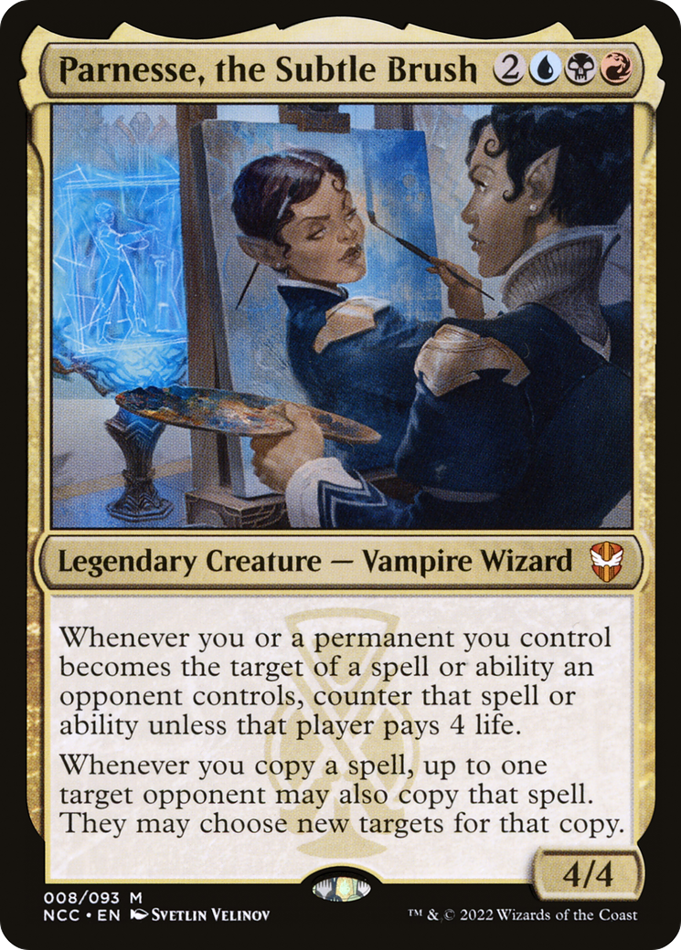 Parnesse, the Subtle Brush (NCC-008) - New Capenna Commander - Premium MTG Single from Wizards of the Coast - Just $0.08! Shop now at Game Crave Tournament Store