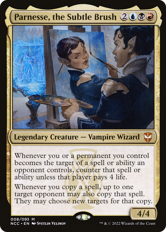 Parnesse, the Subtle Brush (NCC-008) - New Capenna Commander - Premium MTG Single from Wizards of the Coast - Just $0.08! Shop now at Game Crave Tournament Store