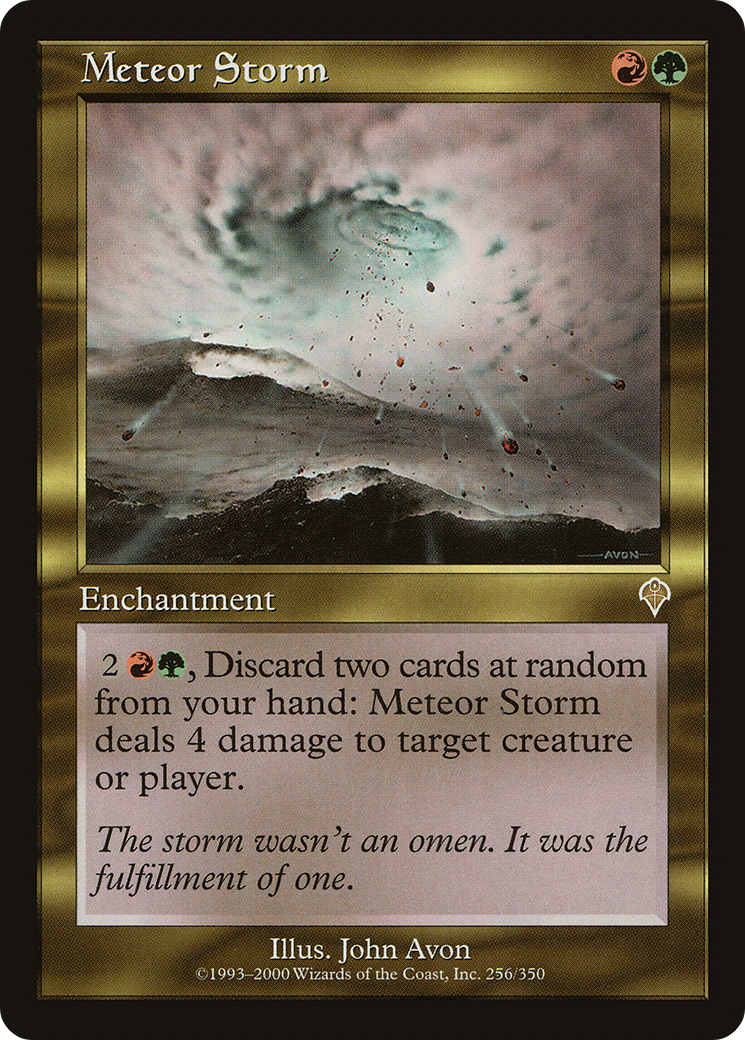 Meteor Storm (INV-256) - Invasion Foil - Premium MTG Single from Wizards of the Coast - Just $6! Shop now at Game Crave Tournament Store