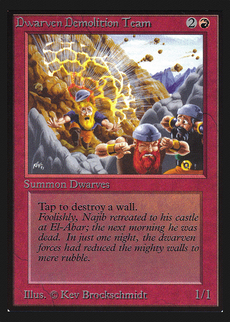 Dwarven Demolition Team (CEI-143) - Intl. Collectors' Edition - Premium MTG Single from Wizards of the Coast - Just $0.66! Shop now at Game Crave Tournament Store