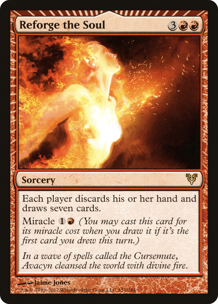 Reforge the Soul (AVR-151) - Avacyn Restored: (miracle) Foil - Premium MTG Single from Wizards of the Coast - Just $4.15! Shop now at Game Crave Tournament Store