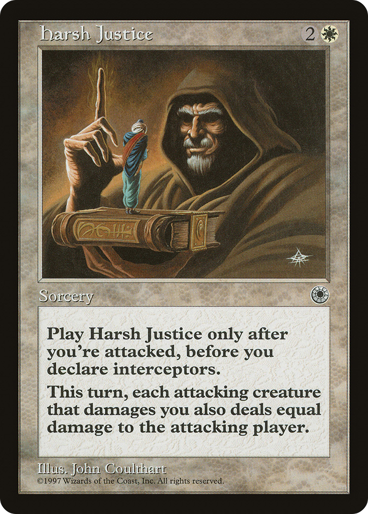 Harsh Justice (POR-018) - Portal - Premium MTG Single from Wizards of the Coast - Just $2.09! Shop now at Game Crave Tournament Store