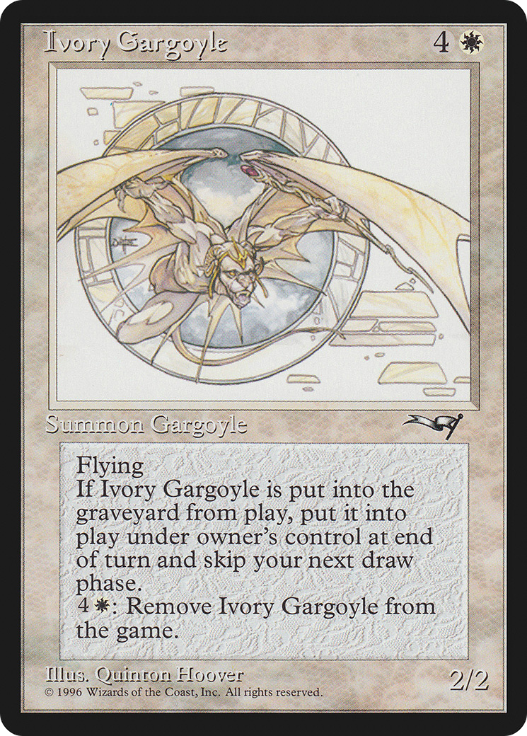 Ivory Gargoyle (ALL-005) - Alliances - Premium MTG Single from Wizards of the Coast - Just $0.19! Shop now at Game Crave Tournament Store