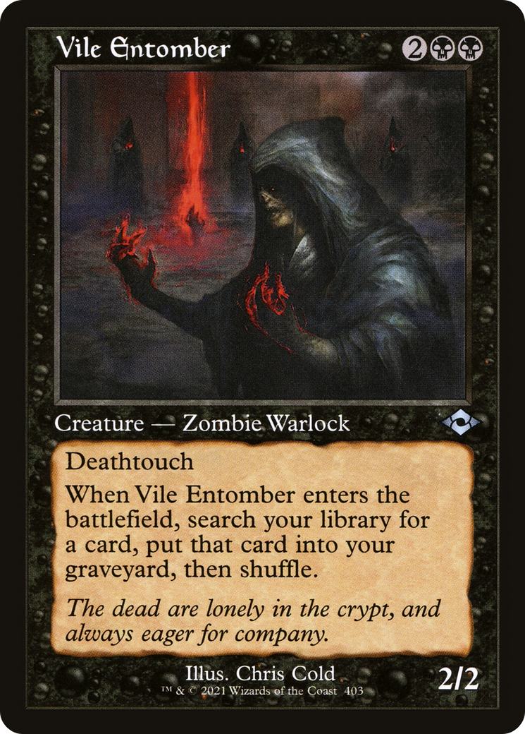 Vile Entomber (MH2-403) - Modern Horizons 2 - Premium MTG Single from Wizards of the Coast - Just $0.08! Shop now at Game Crave Tournament Store
