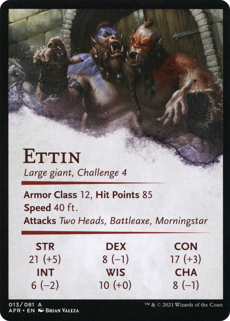 Power of Persuasion // Ettin (AAFR-013) - Adventures in the Forgotten Realms Art Series (Borderless) - Premium MTG Single from Wizards of the Coast - Just $0! Shop now at Game Crave Tournament Store
