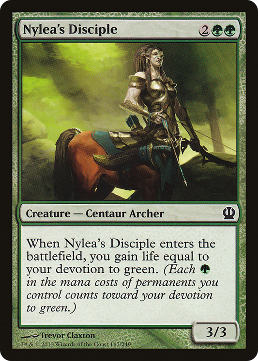 Nylea's Disciple (THS-167) - Theros - Premium MTG Single from Wizards of the Coast - Just $0.08! Shop now at Game Crave Tournament Store