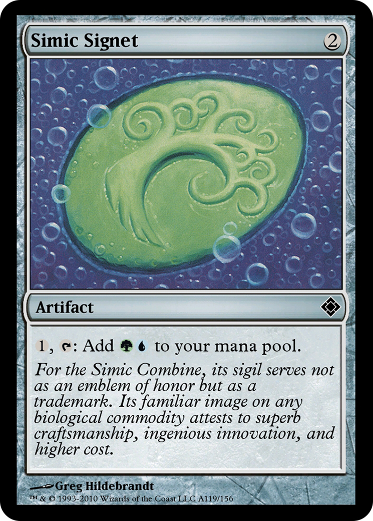 Simic Signet (TD0-A119) - Magic Online Theme Decks - Premium MTG Single from Wizards of the Coast - Just $0! Shop now at Game Crave Tournament Store