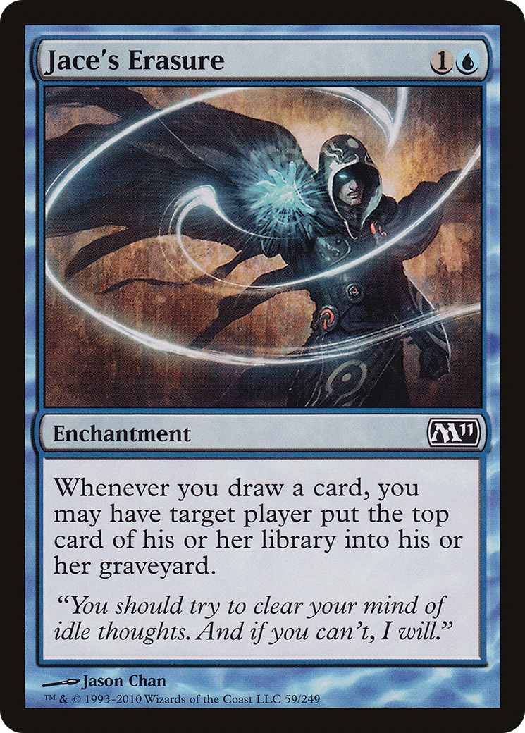 Jace's Erasure (M11-059) - Magic 2011 Foil - Premium MTG Single from Wizards of the Coast - Just $1.16! Shop now at Game Crave Tournament Store