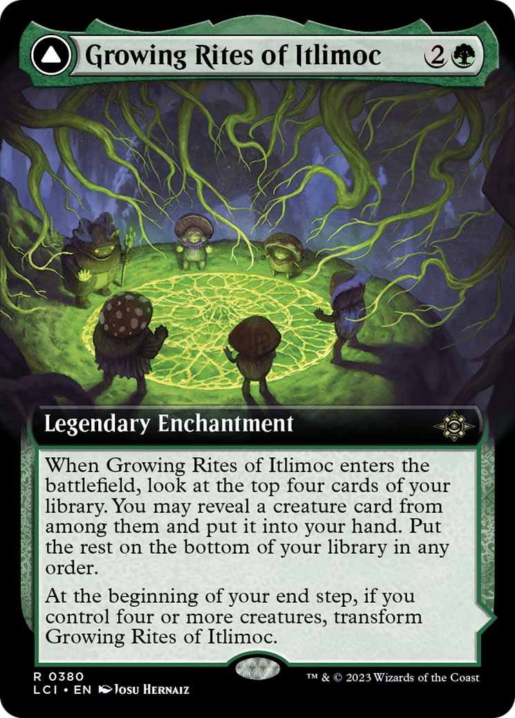 Growing Rites of Itlimoc // Itlimoc, Cradle of the Sun (LCI-380) - The Lost Caverns of Ixalan: (Extended Art) Foil - Premium MTG Single from Wizards of the Coast - Just $1.30! Shop now at Game Crave Tournament Store