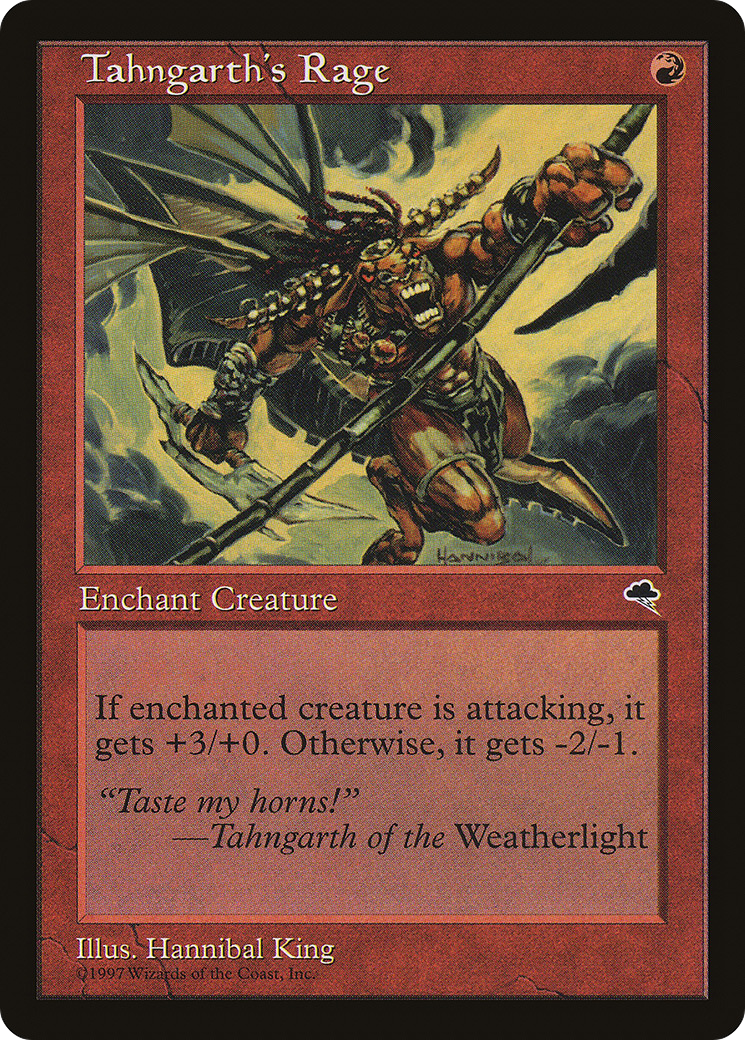 Tahngarth's Rage (TMP-209) - Tempest - Premium MTG Single from Wizards of the Coast - Just $0.08! Shop now at Game Crave Tournament Store