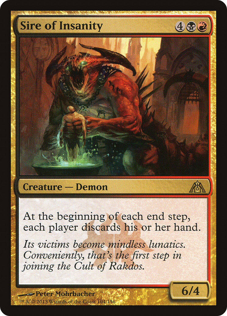 Sire of Insanity (DGM-104) - Dragon's Maze Foil - Premium MTG Single from Wizards of the Coast - Just $1.03! Shop now at Game Crave Tournament Store