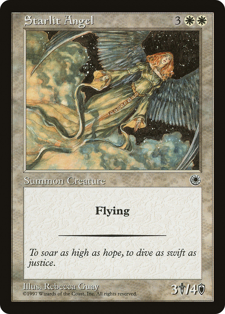 Starlit Angel (POR-030) - Portal - Premium MTG Single from Wizards of the Coast - Just $0.22! Shop now at Game Crave Tournament Store