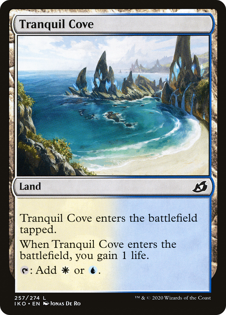 Tranquil Cove (IKO-257) - Ikoria: Lair of Behemoths - Premium MTG Single from Wizards of the Coast - Just $0.08! Shop now at Game Crave Tournament Store