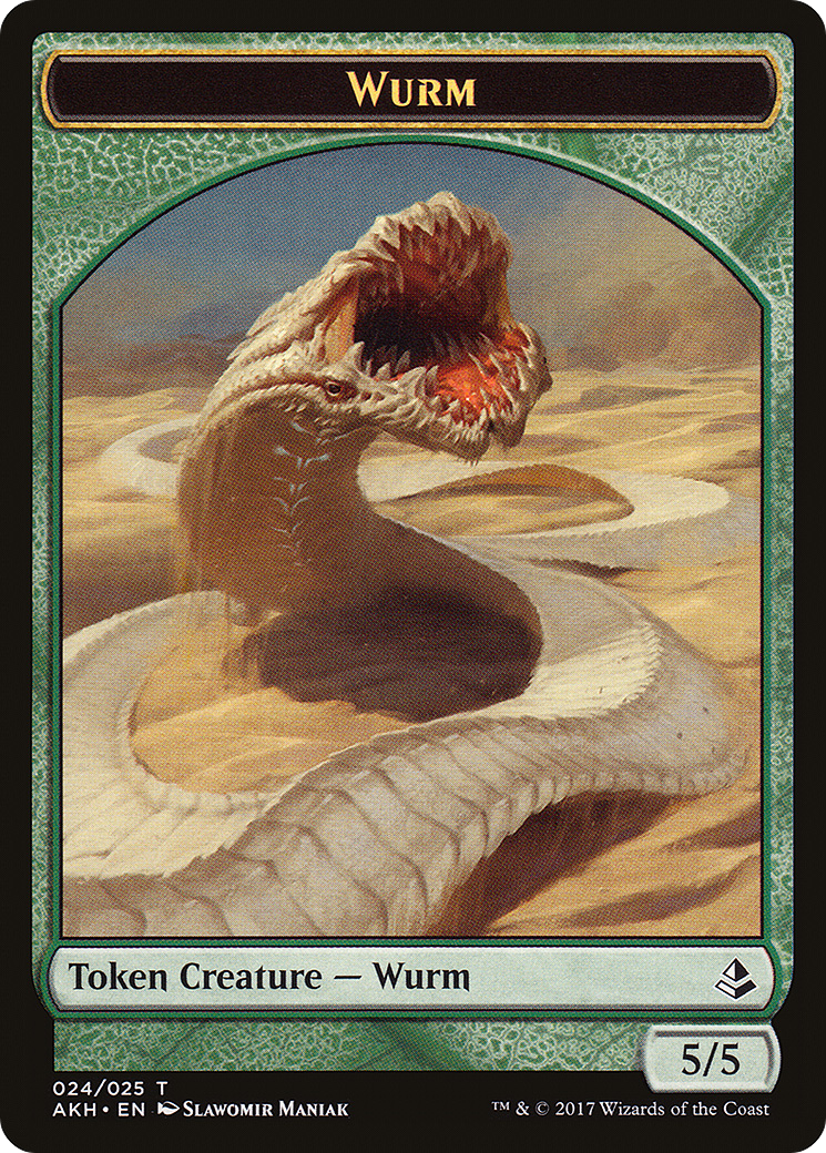 Wurm (TAKH-024) - Amonkhet Tokens - Premium MTG Single from Wizards of the Coast - Just $0.67! Shop now at Game Crave Tournament Store