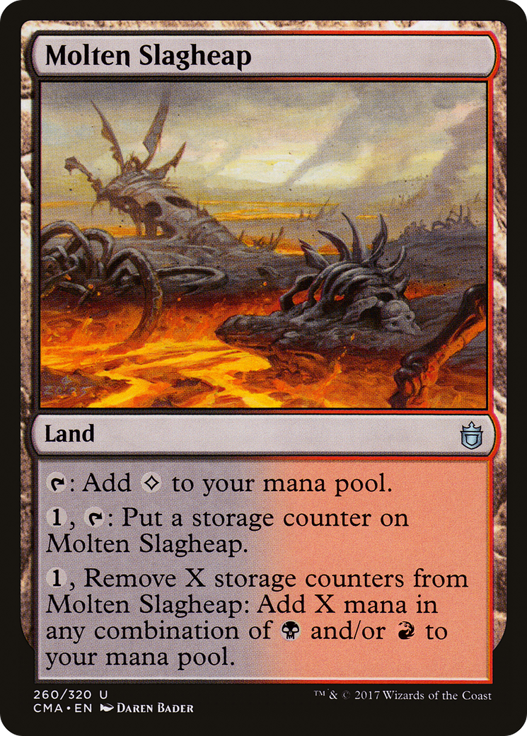 Molten Slagheap (CMA-260) - Commander Anthology - Premium MTG Single from Wizards of the Coast - Just $0.08! Shop now at Game Crave Tournament Store
