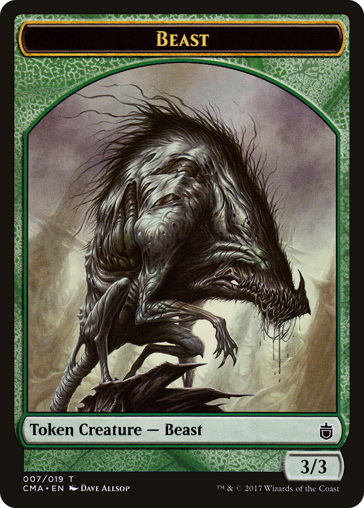 Beast (TCMA-007) - Commander Anthology Tokens - Premium MTG Single from Wizards of the Coast - Just $0.08! Shop now at Game Crave Tournament Store
