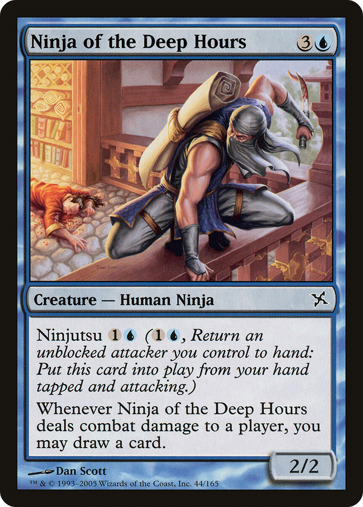 Ninja of the Deep Hours (BOK-044) - Betrayers of Kamigawa - Premium MTG Single from Wizards of the Coast - Just $0.29! Shop now at Game Crave Tournament Store