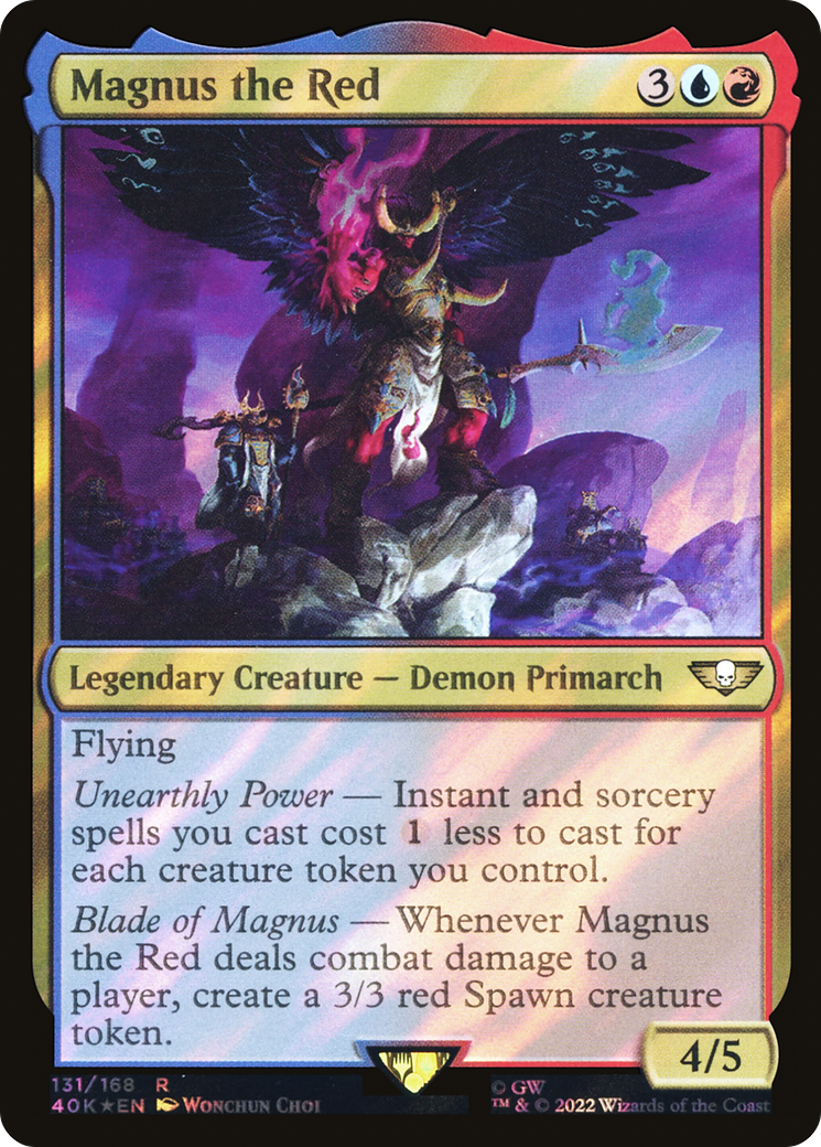 Magnus the Red (40K-131★) - Warhammer 40,000 Commander Foil - Premium MTG Single from Wizards of the Coast - Just $2.72! Shop now at Game Crave Tournament Store