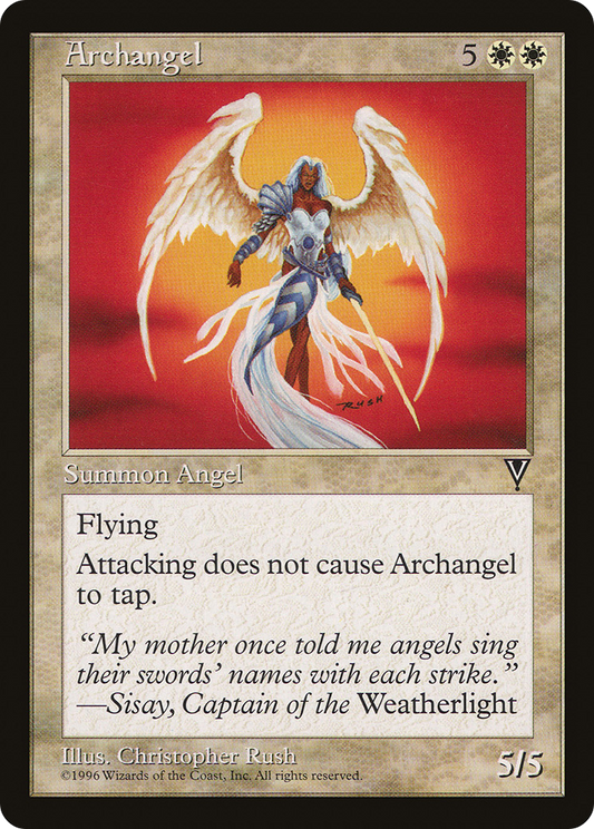 Archangel (VIS-001) - Visions - Premium MTG Single from Wizards of the Coast - Just $0.18! Shop now at Game Crave Tournament Store