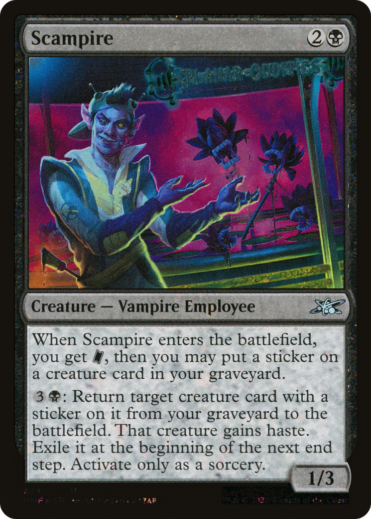 Scampire (UNF-375) - Unfinity Foil - Premium MTG Single from Wizards of the Coast - Just $0.08! Shop now at Game Crave Tournament Store