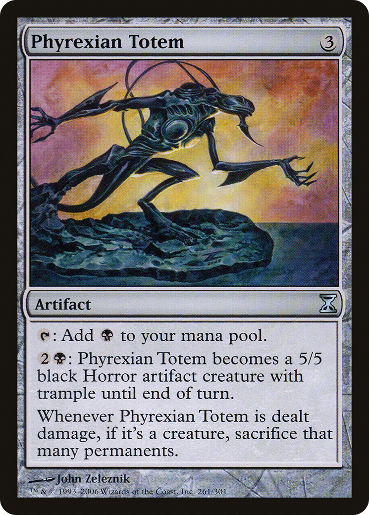 Phyrexian Totem (TSP-261) - Time Spiral - Premium MTG Single from Wizards of the Coast - Just $0.08! Shop now at Game Crave Tournament Store