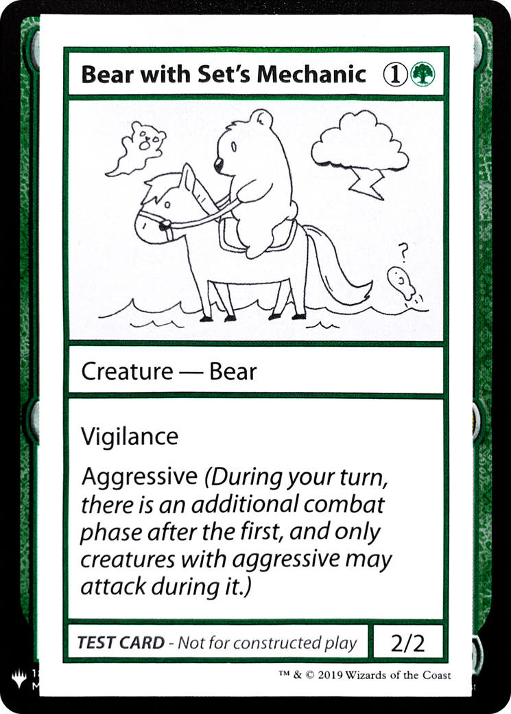 Bear with Set's Mechanic (CMB1-071) - Mystery Booster Playtest Cards 2019 - Premium MTG Single from Wizards of the Coast - Just $0.82! Shop now at Game Crave Tournament Store