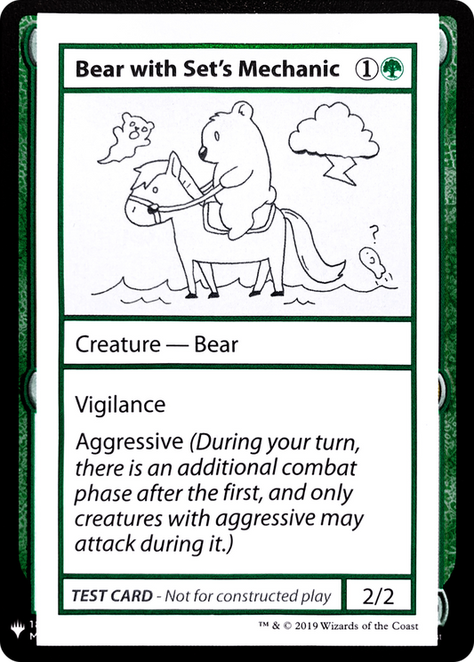 Bear with Set's Mechanic (CMB1-071) - Mystery Booster Playtest Cards 2019 - Premium MTG Single from Wizards of the Coast - Just $0.82! Shop now at Game Crave Tournament Store