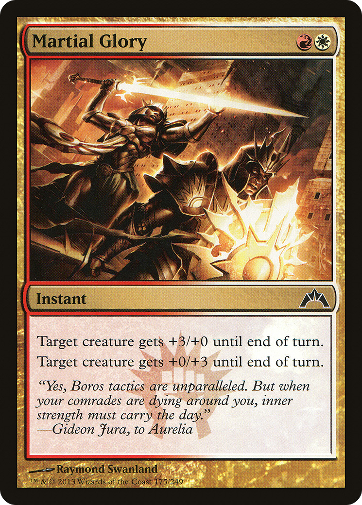 Martial Glory (GTC-175) - Gatecrash - Premium MTG Single from Wizards of the Coast - Just $0.08! Shop now at Game Crave Tournament Store