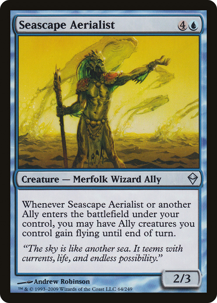 Seascape Aerialist (ZEN-064) - Zendikar - Premium MTG Single from Wizards of the Coast - Just $0.08! Shop now at Game Crave Tournament Store