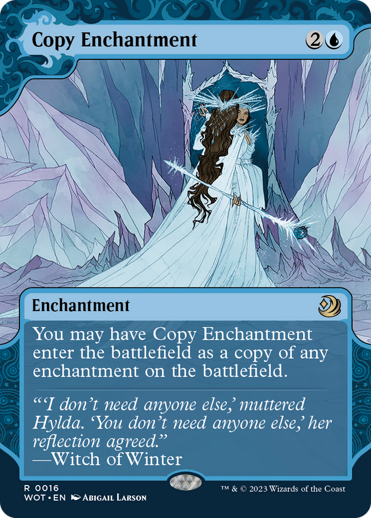 Copy Enchantment (WOT-016) - Wilds of Eldraine: Enchanting Tales: (Showcase) (Borderless) - Premium MTG Single from Wizards of the Coast - Just $0.08! Shop now at Game Crave Tournament Store