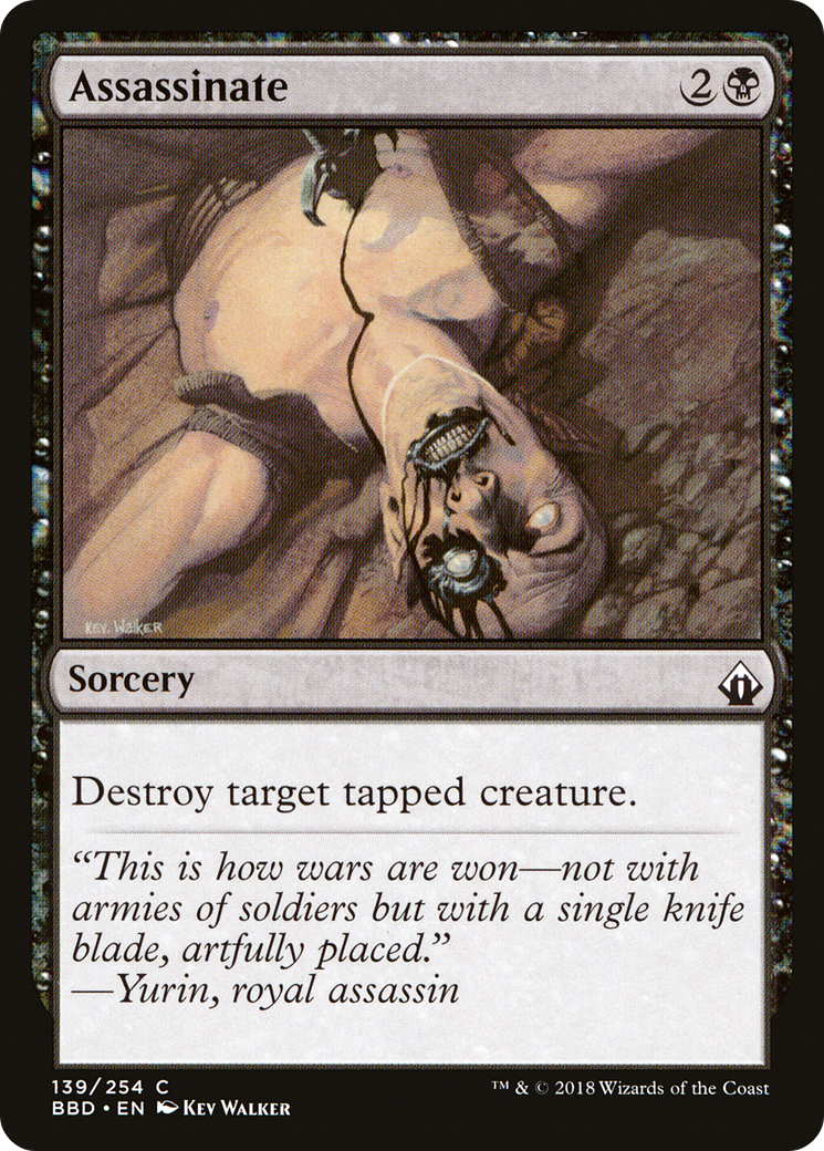 Assassinate (BBD-139) - Battlebond Foil - Premium MTG Single from Wizards of the Coast - Just $0.08! Shop now at Game Crave Tournament Store