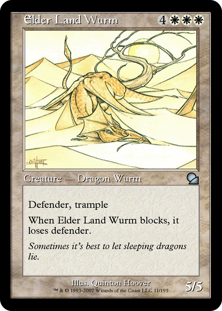 Elder Land Wurm (ME1-011) - Masters Edition Foil - Premium MTG Single from Wizards of the Coast - Just $0! Shop now at Game Crave Tournament Store