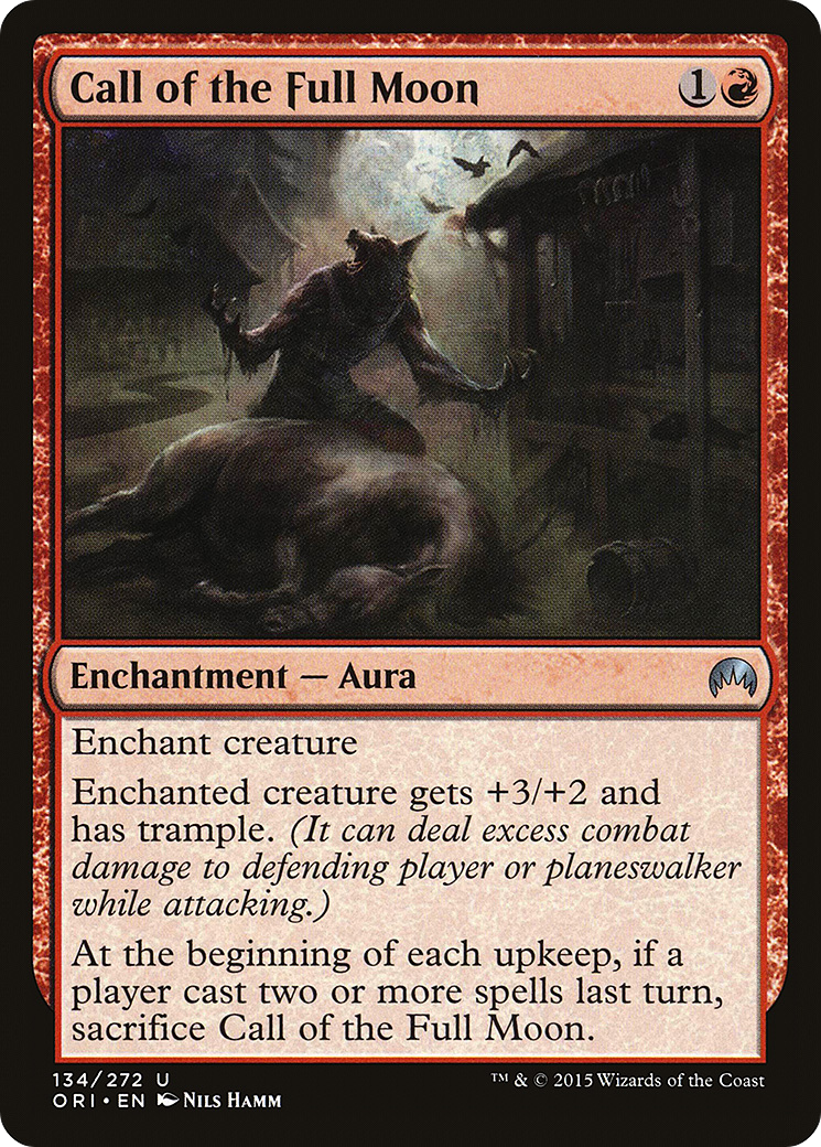 Call of the Full Moon (ORI-134) - Magic Origins - Premium MTG Single from Wizards of the Coast - Just $0.08! Shop now at Game Crave Tournament Store