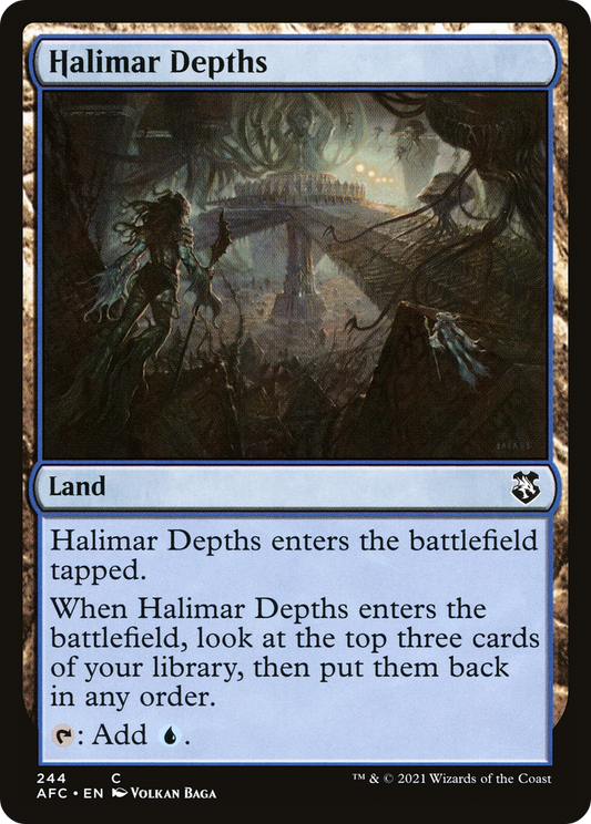 Halimar Depths (AFC-244) - Forgotten Realms Commander - Premium MTG Single from Wizards of the Coast - Just $0.11! Shop now at Game Crave Tournament Store
