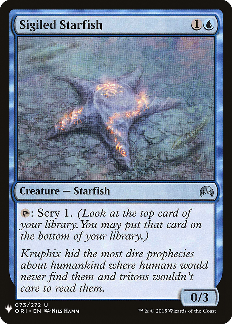 Sigiled Starfish (MB1-488) - Mystery Booster - Premium MTG Single from Wizards of the Coast - Just $0.08! Shop now at Game Crave Tournament Store