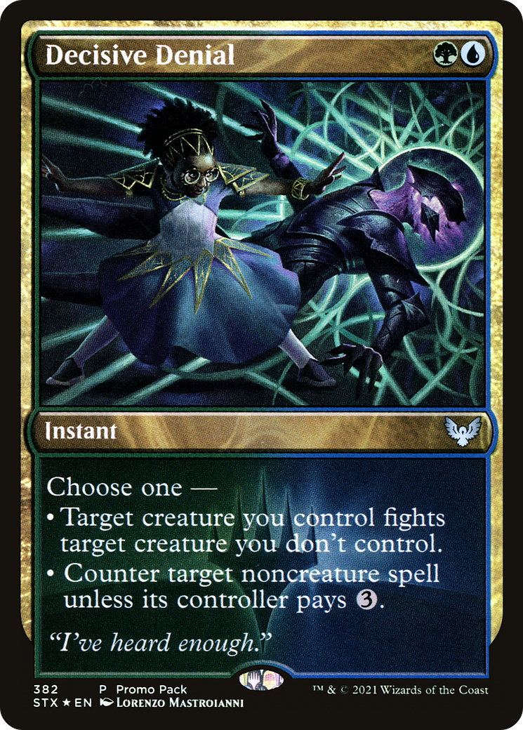 Decisive Denial (STX-382) - Strixhaven: School of Mages - Premium MTG Single from Wizards of the Coast - Just $0.11! Shop now at Game Crave Tournament Store