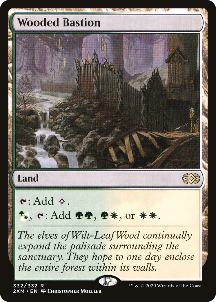 Wooded Bastion (2XM-332) - Double Masters - Premium MTG Single from Wizards of the Coast - Just $2.81! Shop now at Game Crave Tournament Store