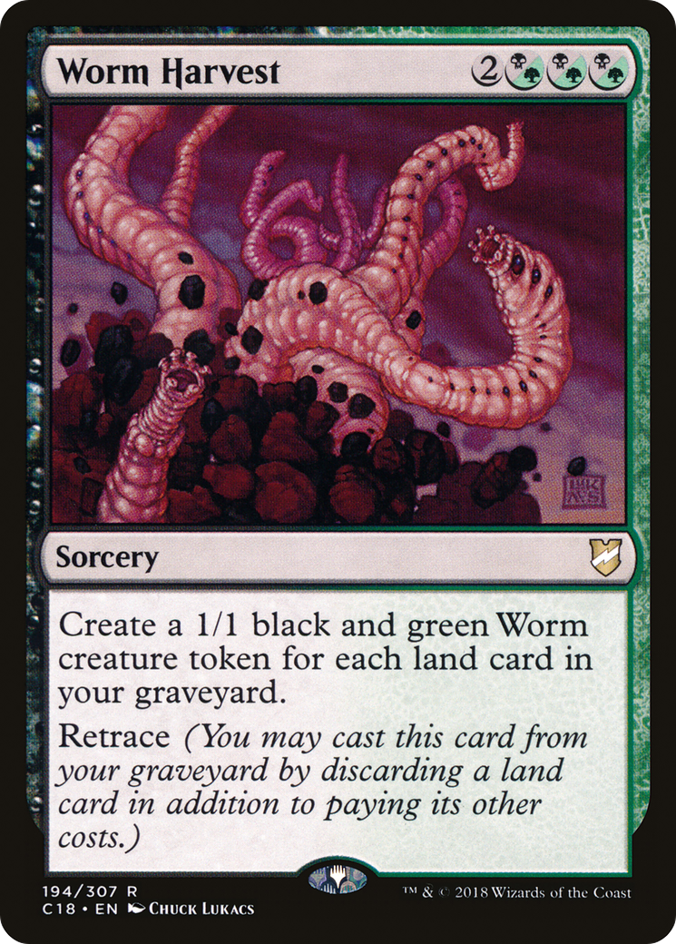 Worm Harvest (C18-194) - Commander 2018 - Premium MTG Single from Wizards of the Coast - Just $0.08! Shop now at Game Crave Tournament Store