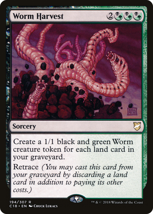 Worm Harvest (C18-194) - Commander 2018 - Premium MTG Single from Wizards of the Coast - Just $0.08! Shop now at Game Crave Tournament Store