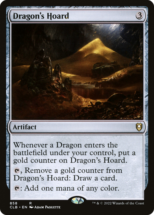 Dragon's Hoard (CLB-858) - Commander Legends: Battle for Baldur's Gate - Premium MTG Single from Wizards of the Coast - Just $1.30! Shop now at Game Crave Tournament Store