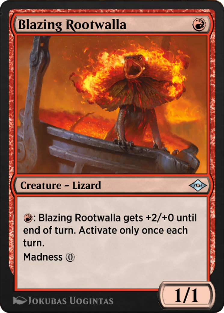 Blazing Rootwalla (J21-418) - Jumpstart: Historic Horizons - Premium MTG Single from Wizards of the Coast - Just $0! Shop now at Game Crave Tournament Store